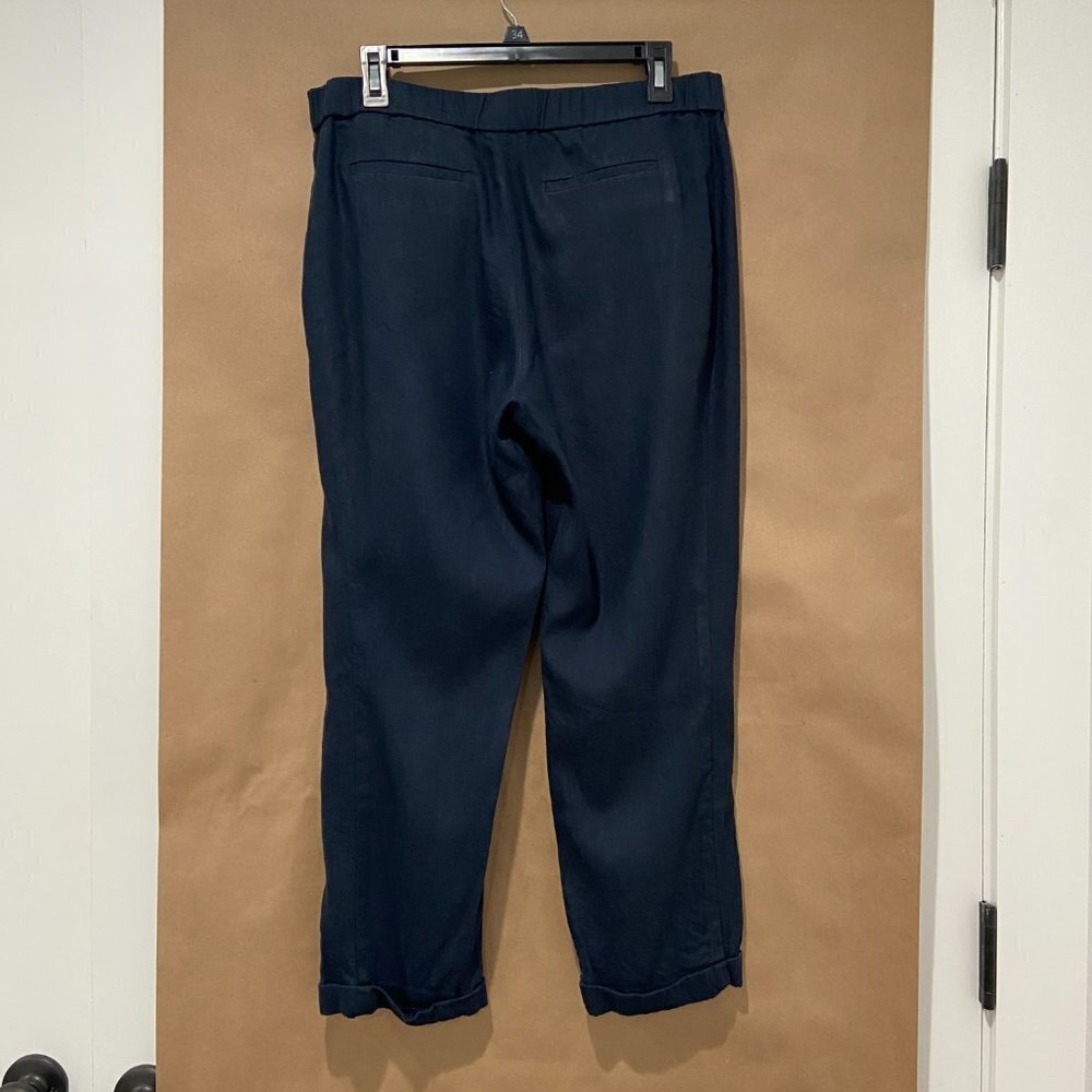 J.Jill Linen Blend Stretch Pull On Pant Size Medium Petite - Picture 7 of 8